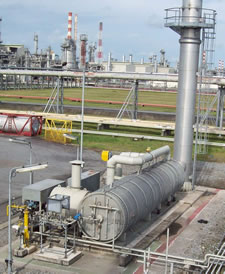 Thermal oxidisers plant