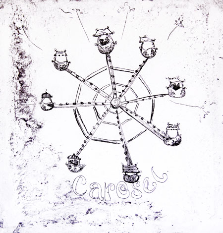 Carosel - etching