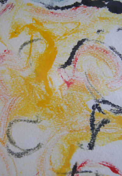 Pic and Nic - monotype on paper