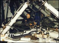 Flight simulator repair work