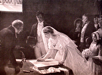 Signing the Register, Edmund Blair Leighton