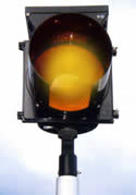 solar powered traffic beacon